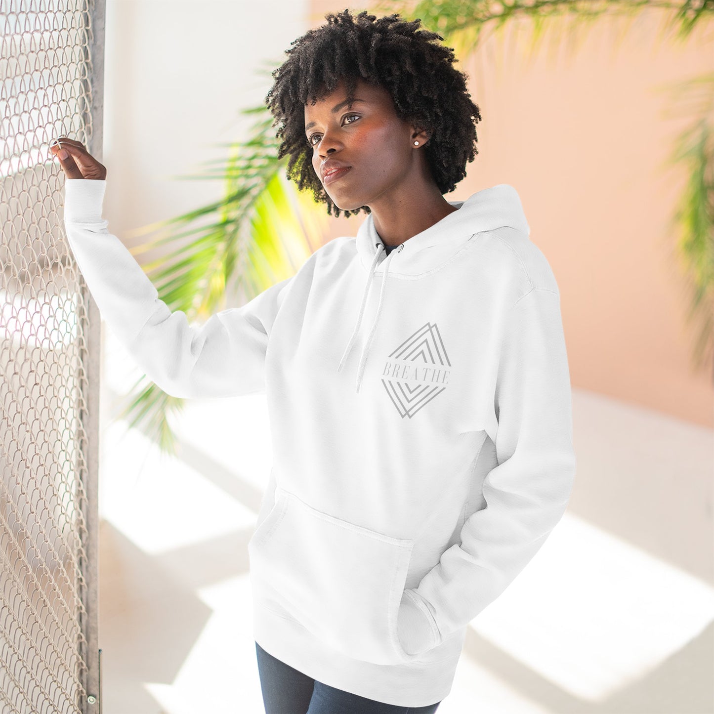 BREATHE Geometric Hoodie